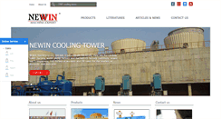 Desktop Screenshot of newincoolingtower.com